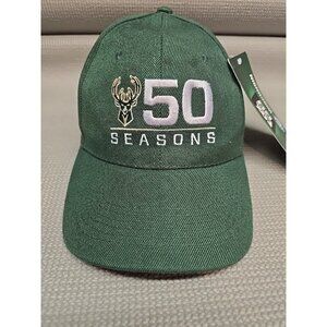 Milwaukee Bucks NBA 50 Seasons Strapback Baseball Hat Cap Basketball Wisconsin